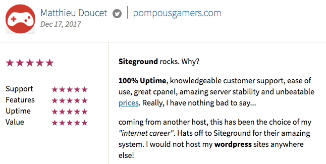 Siteground users