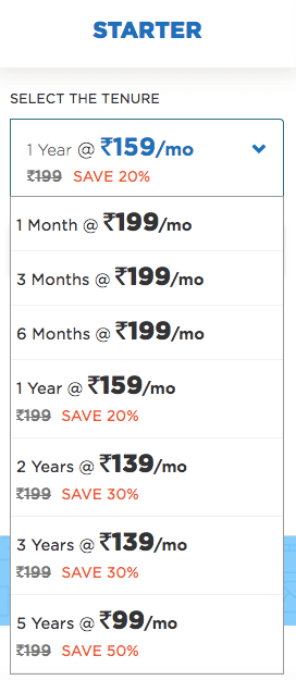 Hostgator pricing