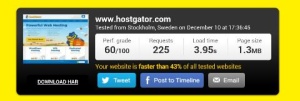 hostgator speed test